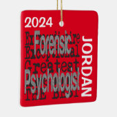 Forensische Psychologin Extraordinaire CUSTOM Keramikornament (Rechts)