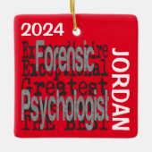 Forensische Psychologin Extraordinaire CUSTOM Keramikornament (Vorderseite)