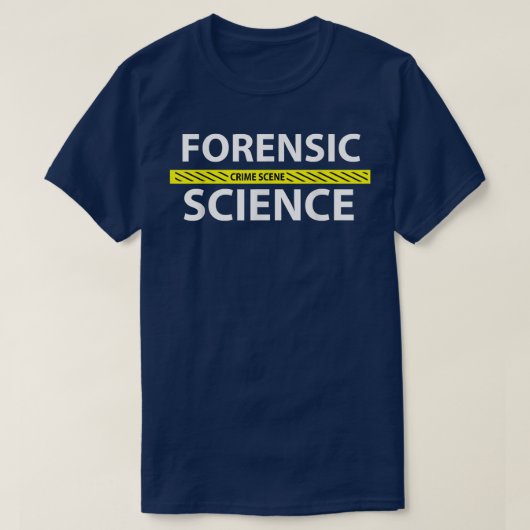 Forensische Science Crime Scene Tape T-Shirt (Design vorne)