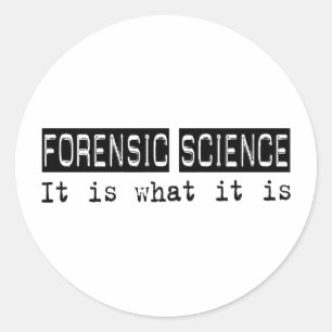 Forensische Wissenschaft Runder Aufkleber