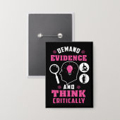 Forensische wissenschaftliche Disziplinaruntersuch Button (Vorderseite/Rückseite)