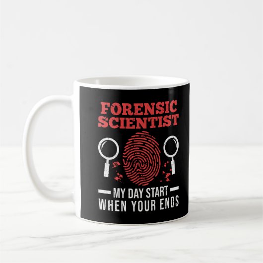 Forensische Wissenschaftssachverständige Forensike Kaffeetasse (Links)