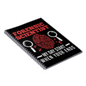 Forensische Wissenschaftssachverständige Forensike Notizblock (Rechte Seite)