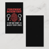 Forensische Wissenschaftssachverständige Forensike Visitenkarte (Vorne/Hinten)