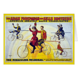 Forepaugh & Sells Brothers Vintag Circus Poster