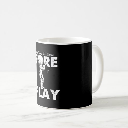 Foreplay Innuendo Funny Golf Adult Humor Kaffeetasse (VorderseiteRechts)
