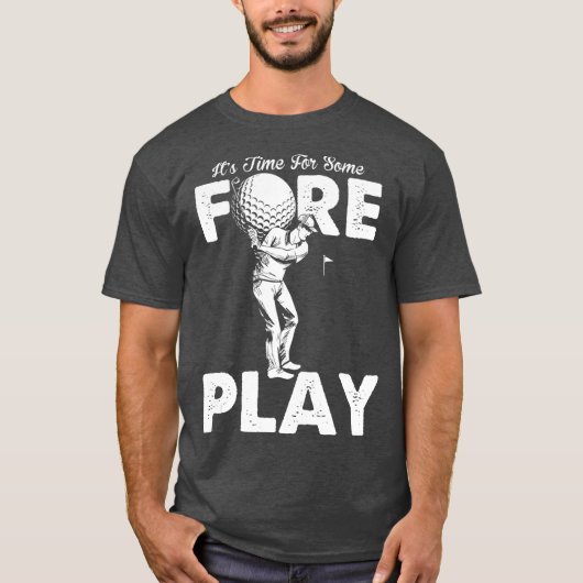 Foreplay Innuendo Funny Golf Adult Humor T-Shirt (Vorderseite)