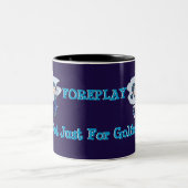 Foreplay Spaß Golf Lovers Mug Zweifarbige Tasse (Mittel)