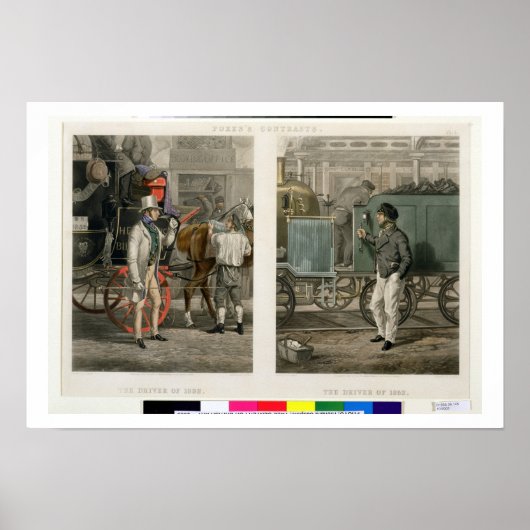 Fore's Contrasts: Der Treiber von 1832, der Treibe Poster (Vorne)