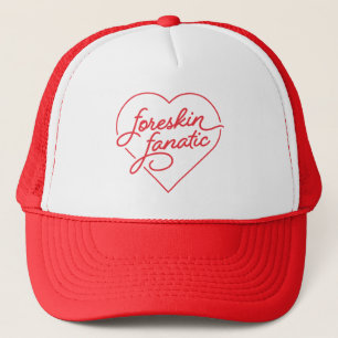 Foreskin Fanatic Hat — Red Truckerkappe