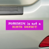 Foreskin ist nicht ein Geburtsschaden Autoaufkleber (Auf Auto)