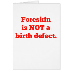 Foreskin ist nicht ein Geburtsschaden - Rot