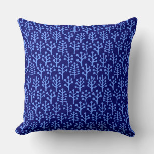 Forest 230823 - Baby Blue on Deep Navy Kissen
