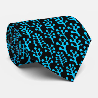 Forest 230823 - Sky Blue on Black Krawatte