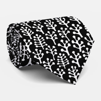 Forest 230823 - White on Black Krawatte