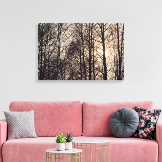 Forest 27 Stretched Canvas Print Leinwanddruck (Insitu (Wohnzimmer))