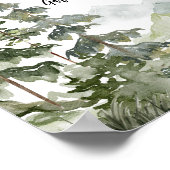 Forest Adventure Baby Dusche Mama Osa Bar Poster (Ecke)