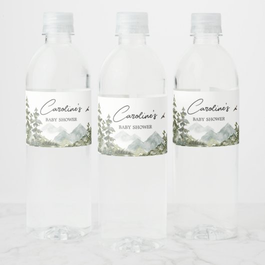 Forest Adventure Baby Dusche Wasserflaschenetikett (Flaschen)