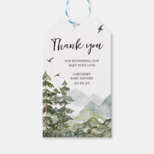 Forest Adventure Baby Duwer Fevor Tags Geschenkanhänger