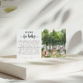 Forest Adventure Baby Showbook for Baby Begleitkarte