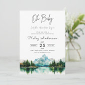 Forest Adventure Baby Shower Einladung (Stehend Vorderseite)