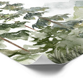 Forest Adventure Baby Shower Favoriten Poster (Ecke)