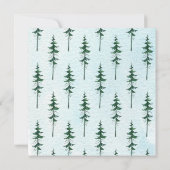 Forest Adventure Bear Boys Kinderdusche Einladung (Rückseite)