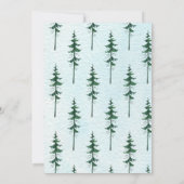 Forest Adventure Bear Boys Kinderdusche Einladung (Rückseite)