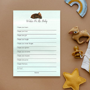 Forest Adventure Bears wünscht Babykarte Einladung