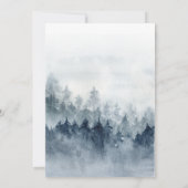 Forest Adventure fängt Aquarell Babydusche an Einladung (Rückseite)