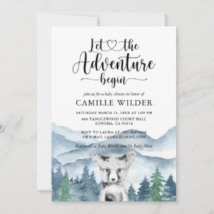 Forest Adventure Little Fox Kinderdusche Einladung