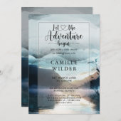 Forest Adventure Mountain Lake Baby Dusche Einladung (Vorne/Hinten)