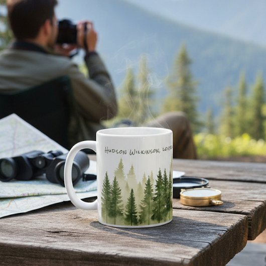 Forest Adventure Name Quote Mug Kaffeetasse