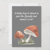 Forest amimal baby Dusche Einladung (Rückseite)