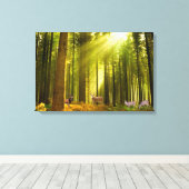 Forest and Deer Image for wrapped Leinwand Leinwan (Insitu (Holzboden))