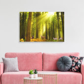 Forest and Deer Image for wrapped Leinwand Leinwan (Insitu (Wohnzimmer))