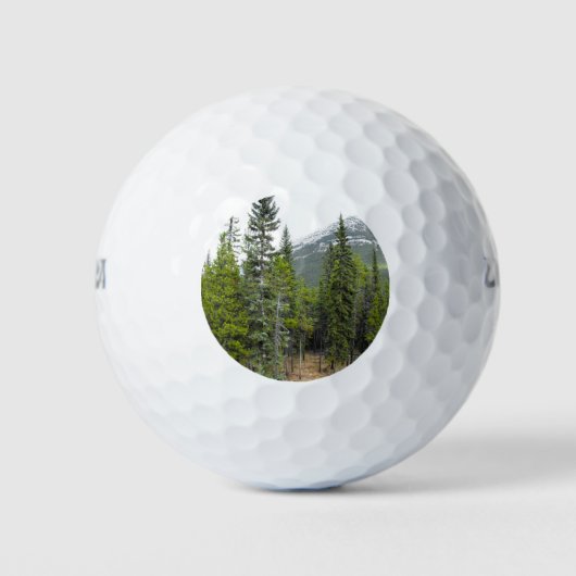 Forest and Mountain Scene Golf Ball (Vorderseite)