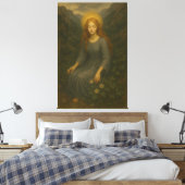 Forest Angel – Divine Light Portrait Leinwanddruck (Insitu (Schlafzimmer))
