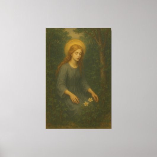 forest angel fine art painting leinwanddruck (Vorderseite)