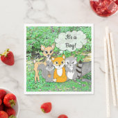 Forest Animal dachte, es sei eine Baby-Dusche Serviette (Beispiel)