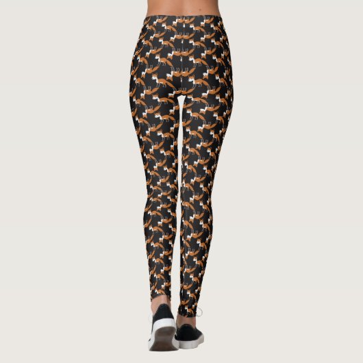Forest Animal Fox Muster Leggings (Rückseite)