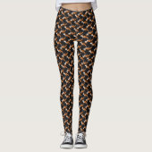 Forest Animal Fox Muster Leggings (Vorderseite)