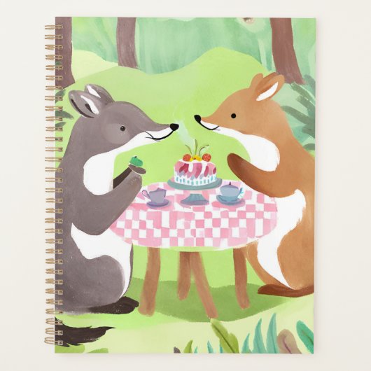 Forest Animal Picnic | Whimsisches Niedliches Wass Planer (Vorderseite)