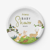 Forest Animals Baby Duschpapier Teller (Vorderseite)