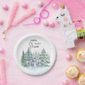 Forest Animals Baby Duschpapier Teller (Party)