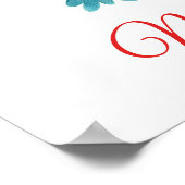 Forest Animals Dancing Around Christmas Tree Poster (Ecke)