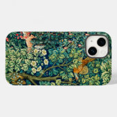 FOREST ANIMALS Hares,Pheasant Bird Green Floral Case-Mate iPhone Hülle (Rückseite (Horizontal))