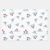 Forest Animals in Santa Hats Geschenkpapier Set (Vorderseite 3)