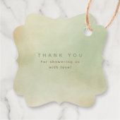 Forest Animals Niedlich Baby Dusche Vielen Dank Geschenkanhänger (Rückseite)