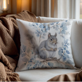 Forest Animals Throw Pillow – Cozy Rustic decor Kissen